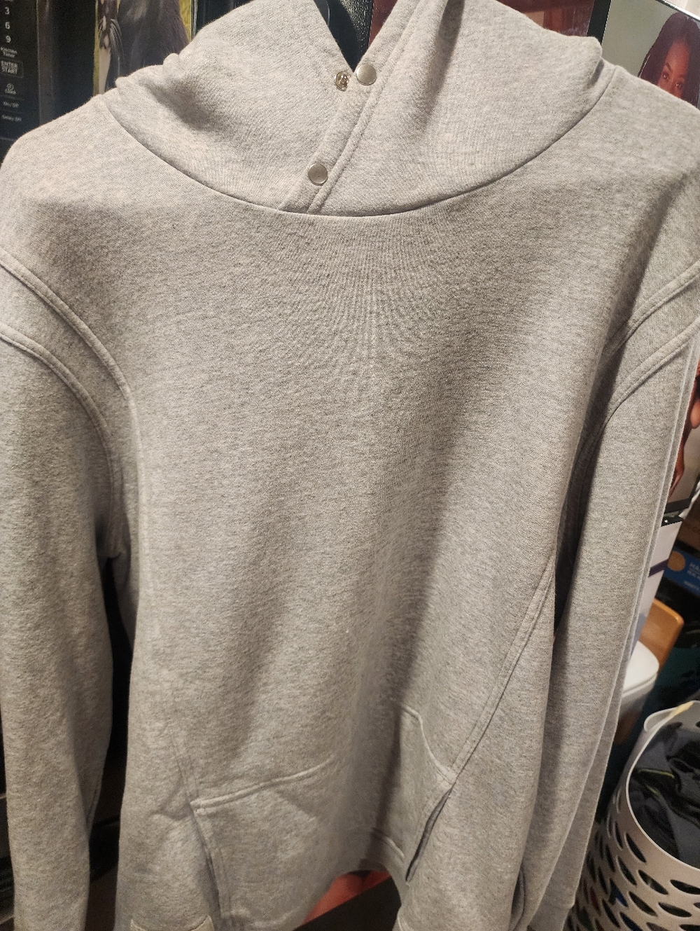 Men's Asics Grey Hooded Sweater - Classic Casual Style
